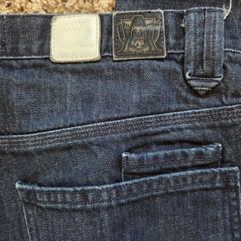 Analog Denim Jeans Arto Saari Men's 32 X 28 Dark Wash Vintage Button Fly‎ Y2K - Picture 8 of 9